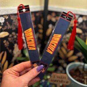Dracula Red Tassel Bookmarks
